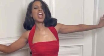 Kerry Washington Wears Whitney Houston’s Iconic Red Velvet Dress