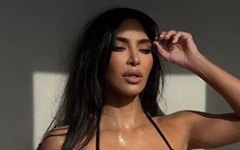 Kim Kardashian Is Searching For Her Soul In Jaw-Dropping Black Bikini Photo Drop