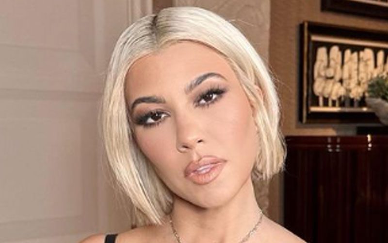 Kourtney Kardashian Shows Off New Platinum Blonde Bob Hairstyle
