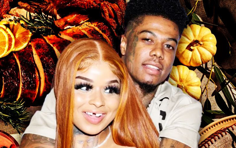 Blueface and Chrisean Rock Set Aside Differences to Spend Thanksgiving Together for Their Kid