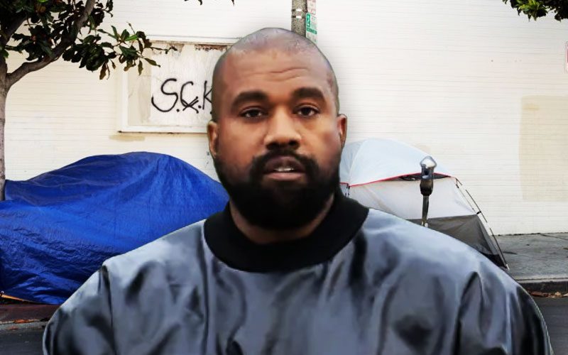 Kanye West Abandons Yeezy Headquarters with Homeless Encampment Outside