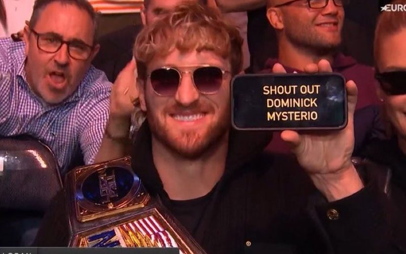 Logan Paul Spotted With WWE United States Title at UFC 295