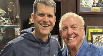 Ric Flair’s Meeting with Jim Harbaugh Inspires Classic ‘Dirtiest Players’ Joke