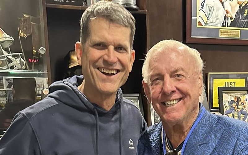 Ric Flair’s Meeting with Jim Harbaugh Inspires Classic ‘Dirtiest Players’ Joke